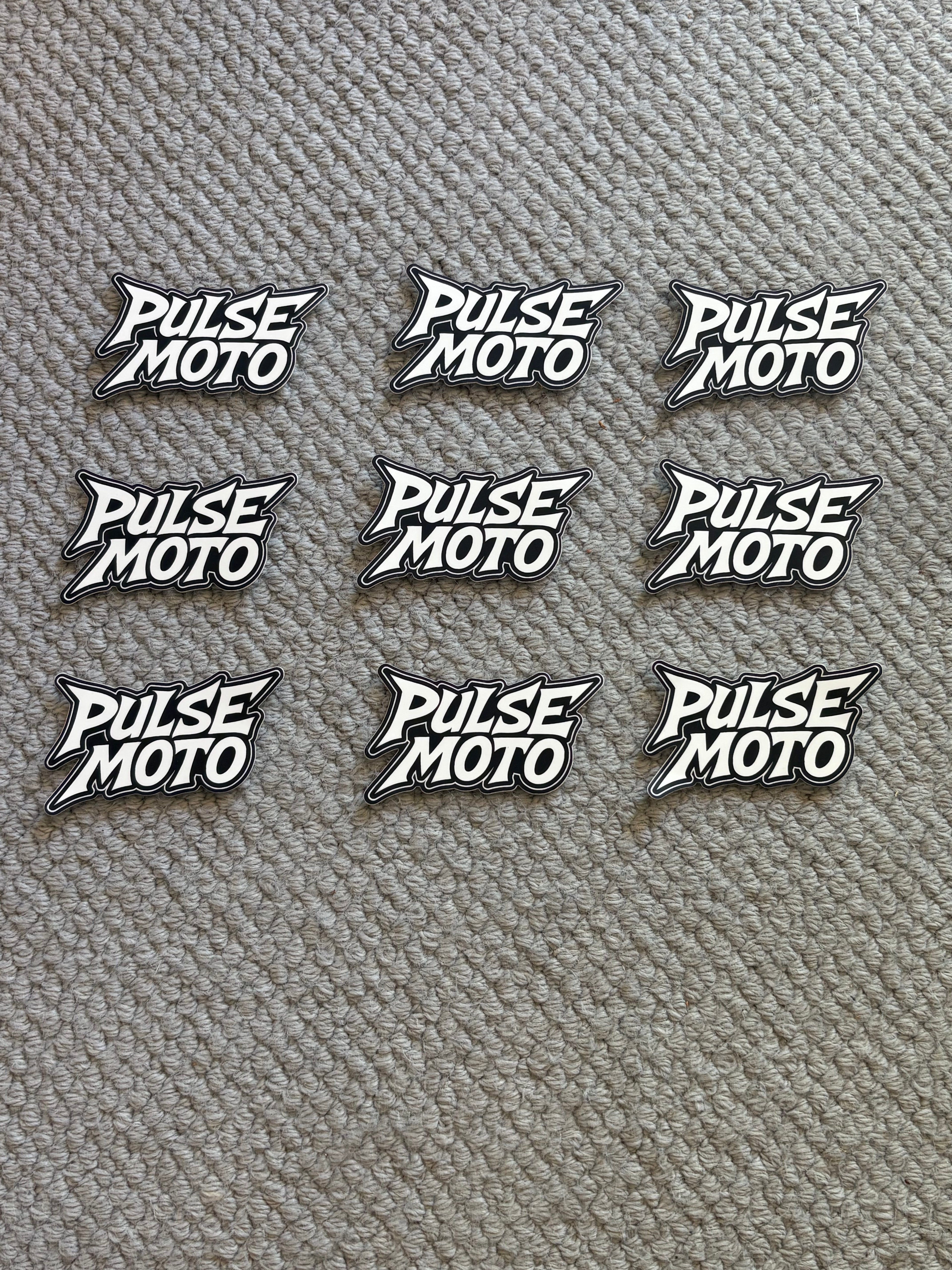 9 pack Pulse Moto stickers