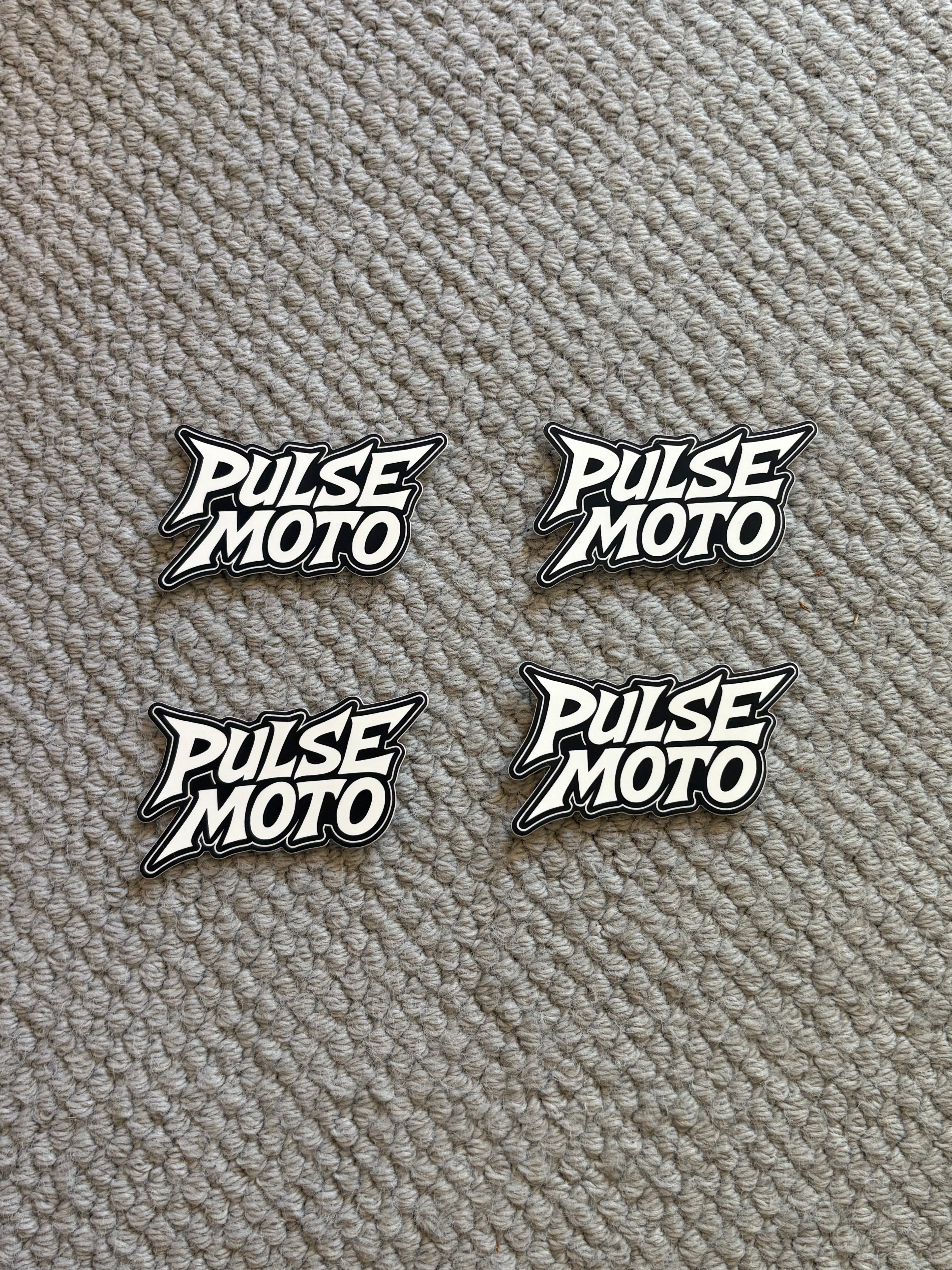 4 pack Pulse Moto stickers